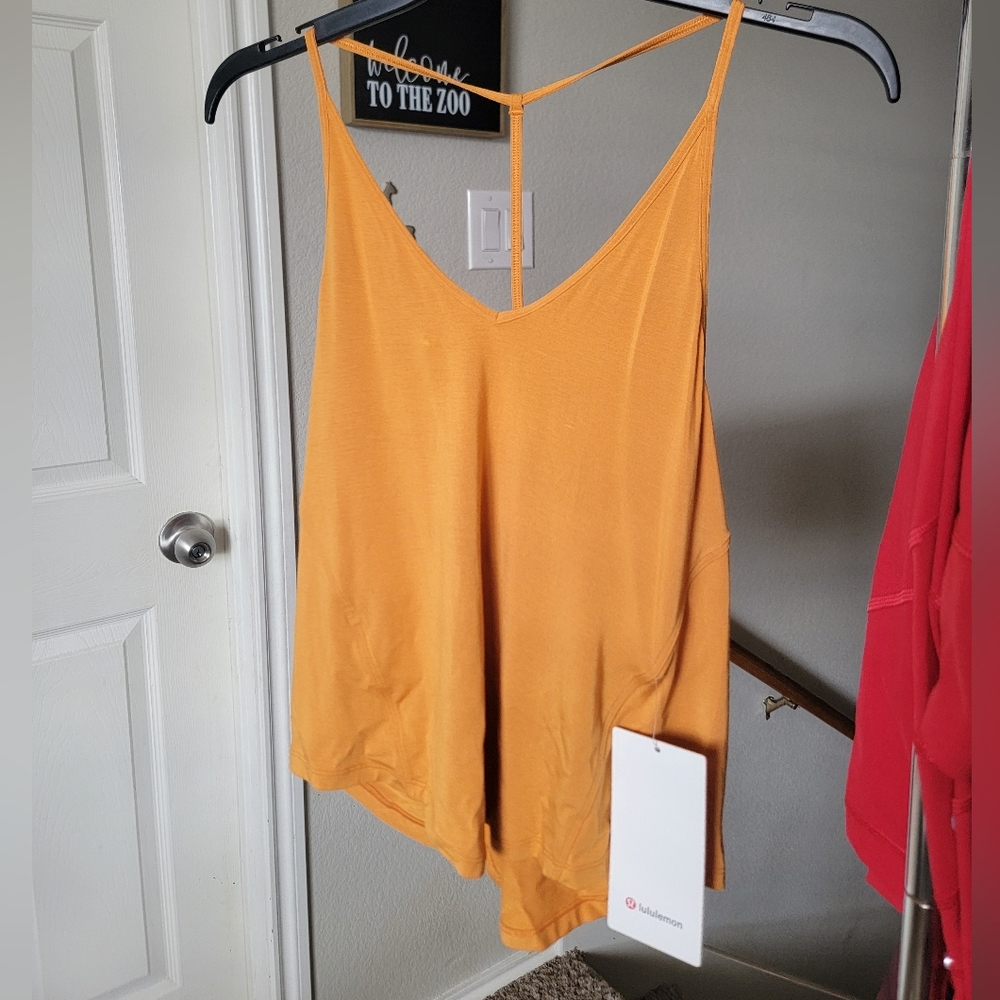 🍋 Modal-Silk Yoga Tank Top *NWT* Size 2 Terracotta Color
